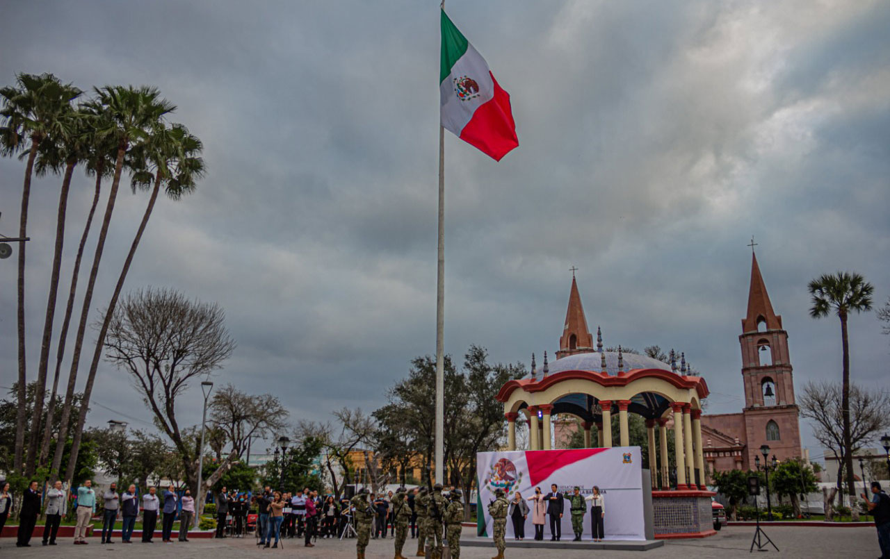 Encabeza alcalde de Matamoros ceremonia de honores organizada por el IMPLAN 1 hon