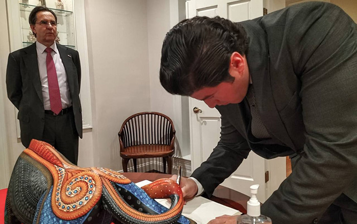 Se reúne Samuel con el Embajador de México en EU 1 327300498 866978524574762 3844019327688831243 n