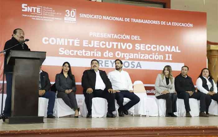 Presenta Sección 30 del SNTE su Comité Ejecutivo Seccional en Reynosa 1 ALCALDE 2 1