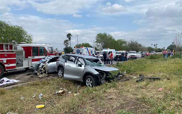 Hay dos muertos en accidente en carretera Reynosa-Nuevo Laredo 1 CHOQUE 2 1