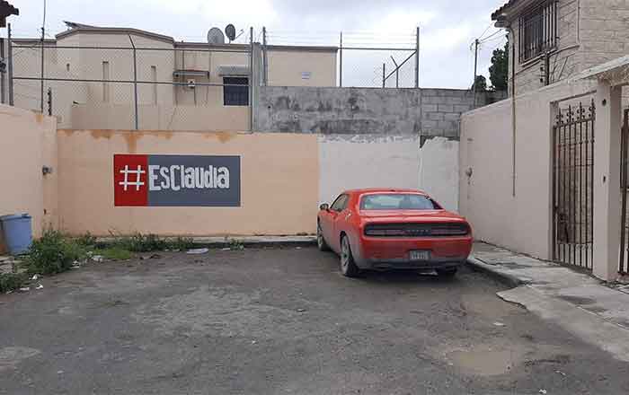 Aparecen mantas y pintas de apoyo a Sheinbaum en Reynosa 1 CLAUDIA 2