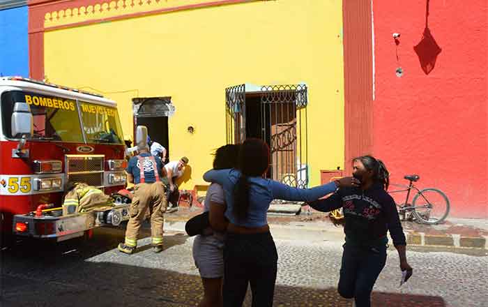Se quema vecindad en Barrio Antiguo de Monterrey 1 INCENDIO 2