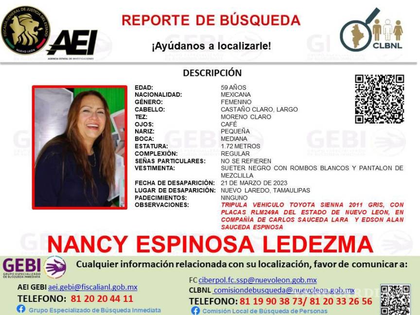 Desaparecida en Tamaulipas una familia de Nuevo León al regresar de Texas 2 336596243 736991891344708 1769949633973960787 n