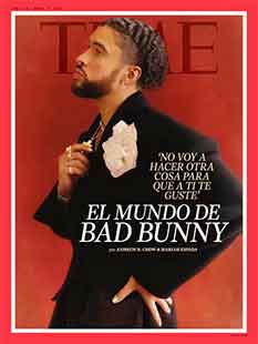 Time le da portada a Bad Bunny con texto en español 1 BAD BUNNY 1