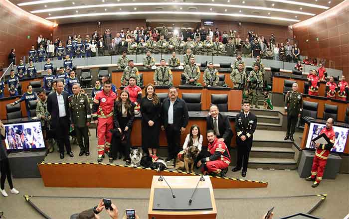 Reconocen senadores a binomios caninos por salvar vidas en Turquía 1 BINOMIOS CANINOS