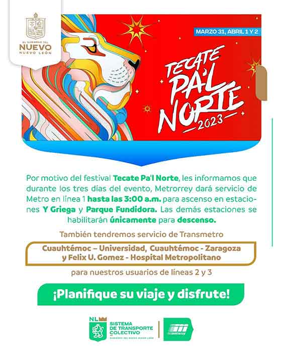 Viven alrededores de Fundidora caos vial por Pal Norte 1 CARTEL 1