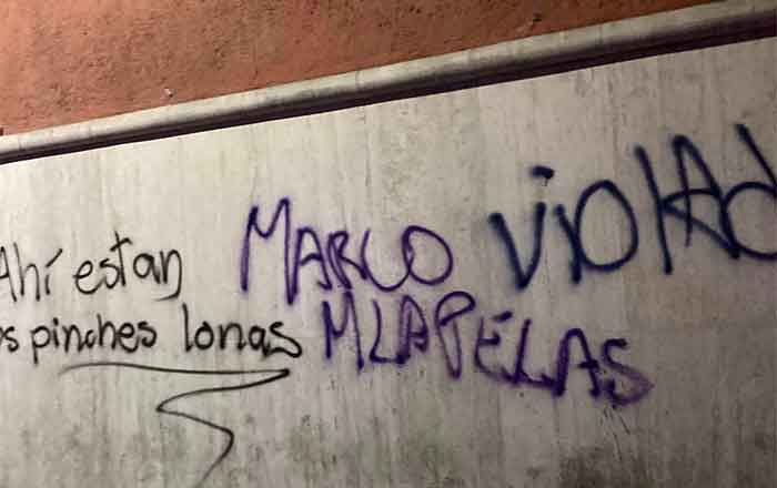 Surge el vandalismo en la marcha por el 8M en Monterrey 6 GRAFFITI