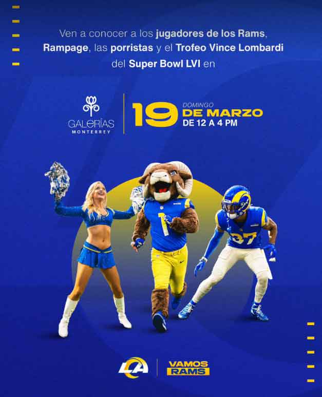 Los Rams y el Vince Lombardi visitarán Monterrey 1 RAMS 2