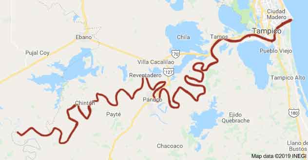Avanza acueducto del Pánuco… pero agua va hacia Tamaulipas 1 RIO PANUCO MAPA