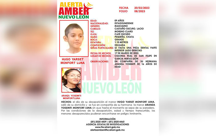 alerta amber