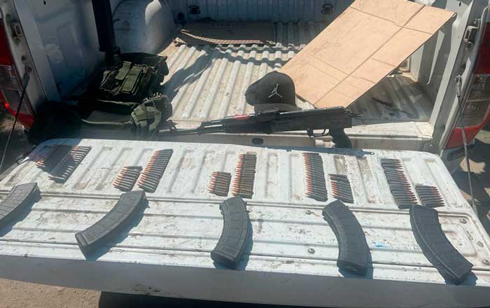 Ubican toma clandestina y aseguran armas en Escobedo 1 armas 1
