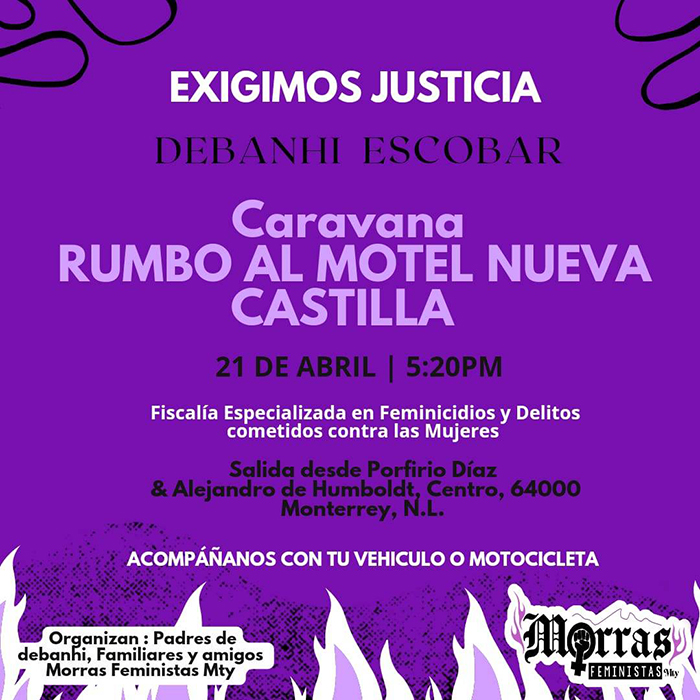 Invitan a marchar a un año de la muerte de Debanhi Escobar 2 340784905 1883988435292633 8966051831479922723 n