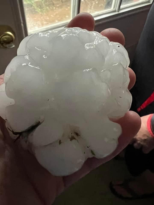 Pelotas de granizo se precipitan en Waco, Texas; el mal clima va a la frontera 3 342709591 796724995257408 8298805077028467023 n