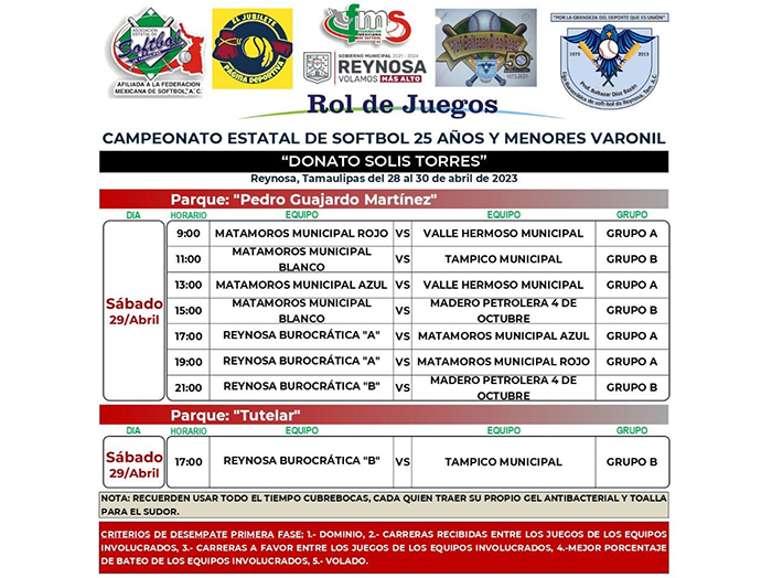 Por arrancar Campeonato Estatal de Softbol en Reynosa 2 342899738 245515794640735 4121525124032776833 n