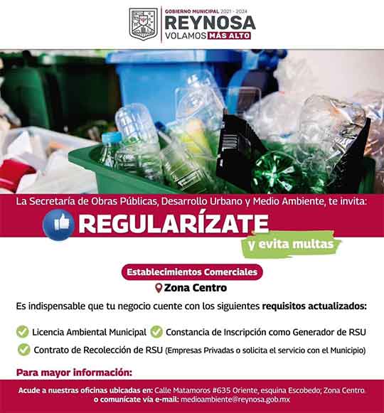 En Reynosa exhortan a comerciantes cumplir con normas ambientales 1 ANUNCIO 1