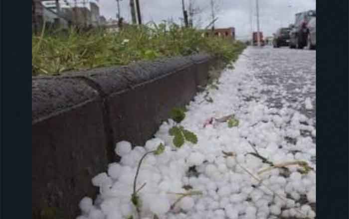 En McAllen caen 'pelotas de golf' de hielo (VIDEO) 1 GRANIZO 1