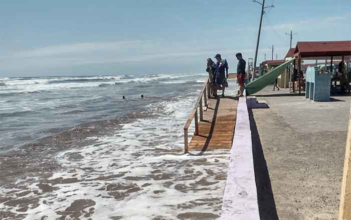 Reportan marea alta en Playa Bagdad 2 MAREA ALTA 3