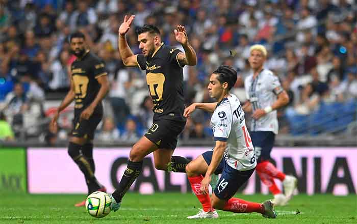 Rayados golea a Pumas y llega a 40 puntos 1 PUMAS 2 1