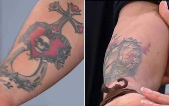 El tatuaje que tenía Julián Figueroa en honor a Joan Sebastian 2 tattos