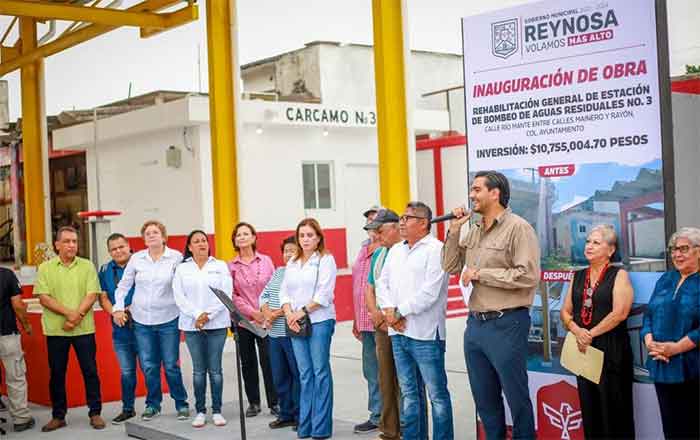 Rehabilitan en Reynosa estación de bombeo de aguas residuales 1 ALCALDE 6
