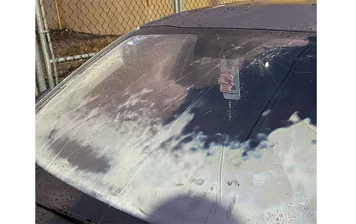 En pleno mayo cae granizada en Reynosa y quiebra cristales de autos 2 CRISTAL