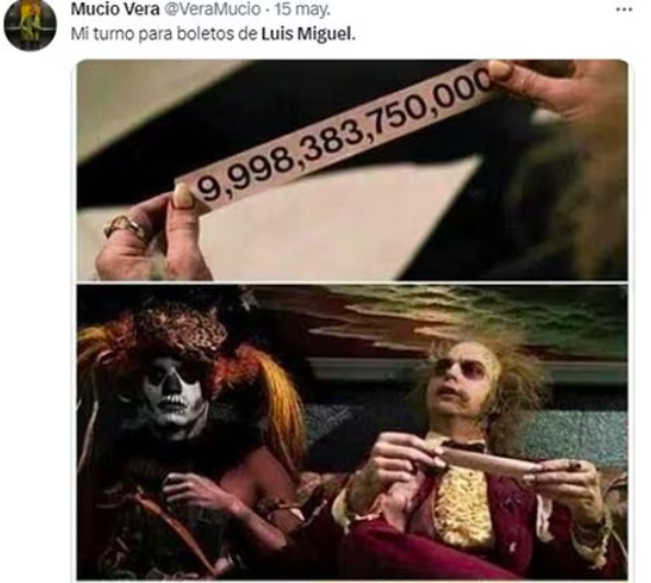 ¡Tengo todo excepto a ti! Venta de boletos de Luis Miguel deja ola de memes 2 Captura de pantalla 2023 05 16 a las 8.02.49 p. m