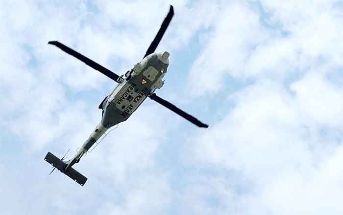 Bajo fuertes medidas de seguridad arriba AMLO a Reynosa 1 FUERZA AEREA MEXICANA