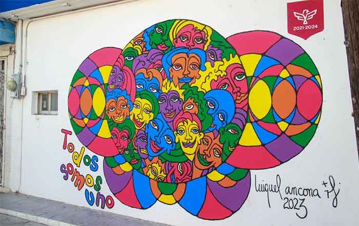 Inaugura Carlos Peña mural dedicado a unidad y felicidad 1 MURAL 1