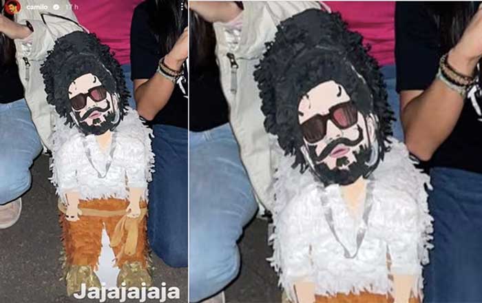 Al igual que Peso Pluma, el cantante Camilo Echeverry tiene su piñata 1 camd