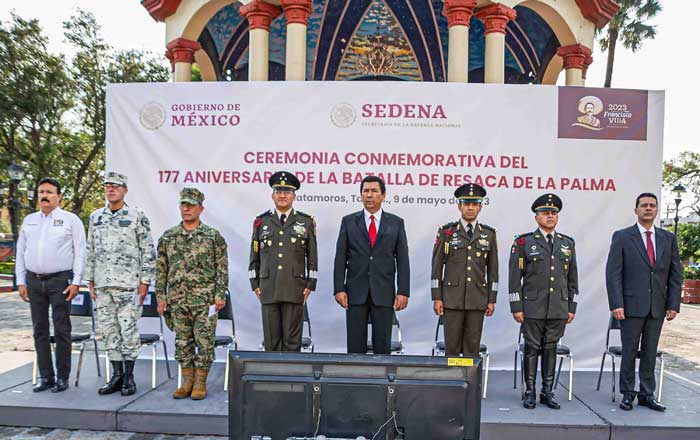 Conmemoran autoridades militares el 177 Aniversario de la Batalla de Resaca de la Palma 1 cons
