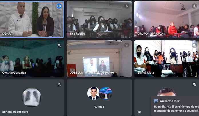 Abordan la denuncia ciudadana en conferencia virtual en la UT 1 pantalla 7