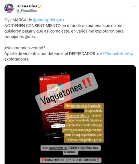 La saxofonista María Elena Ríos se lanza contra Poder Prieto 1 Captura de pantalla 2023 06 09 a las 4.43.22 p.m
