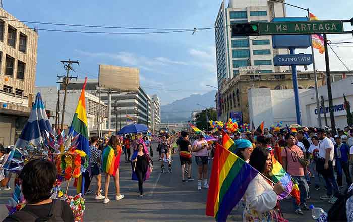 Integrantes de LGBTTTIQ+ marchan pese a clima 'infernal' 2 MARCHA 2