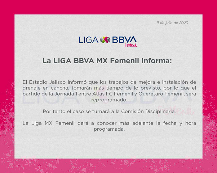 Aún ni empiezan y ya reprograman partido 1 356294023 2043623552652079 8521973616214014725 n