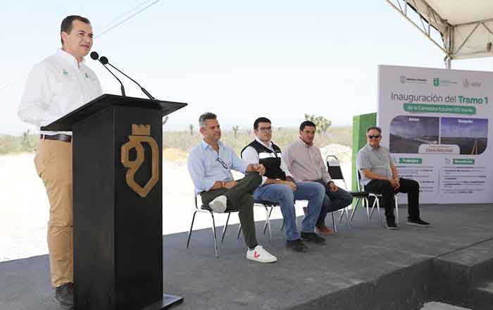 Inauguran tramo 1 de carretera en Salinas Victoria 1 SALINAS VICTORIA 2