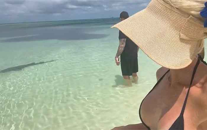 Undertaker defiende a su esposa de tiburón 1 UNDERTAKER