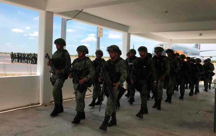 Despliegan militares para refuerzo en la frontera 2 sedena