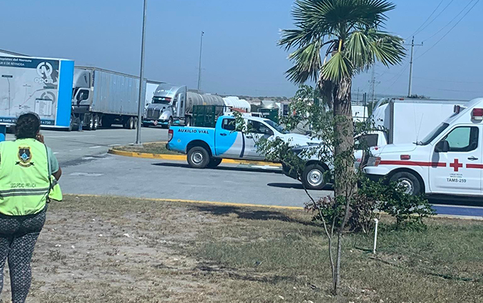 Bloquean la carretera a Monterrey en Reynosa 1 364675668 1222477945113468 7271307139443448042 n