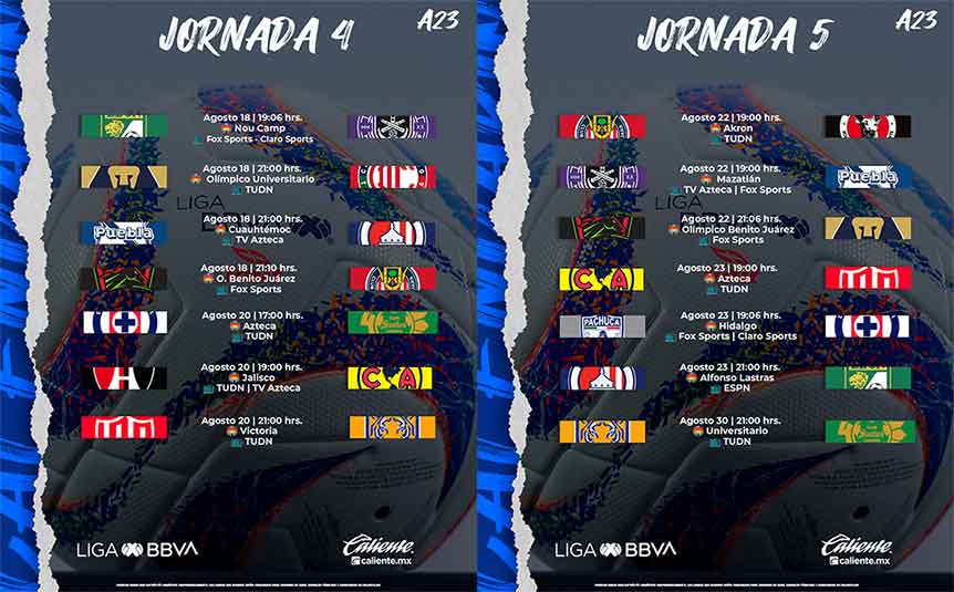 Regresa la Liga MX este 18 de agosto 2 JUEGOS