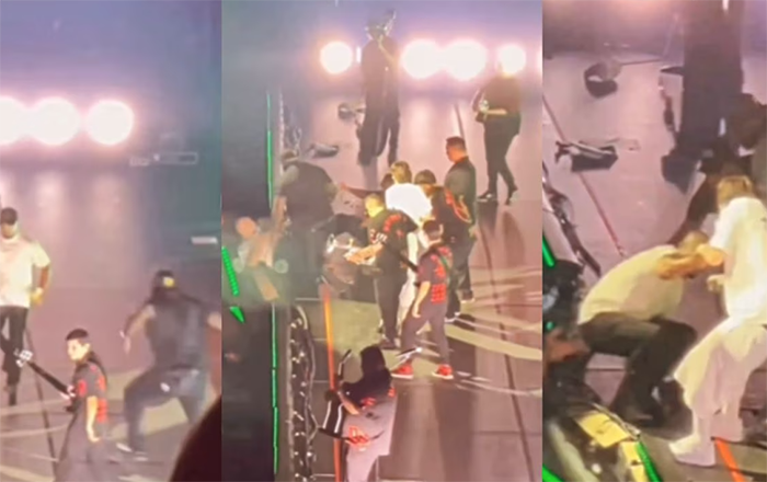 Peso-Pluma-defiende-a-fan-que-fue-tacleado-por-elemento-de-seguridad-VIDEO