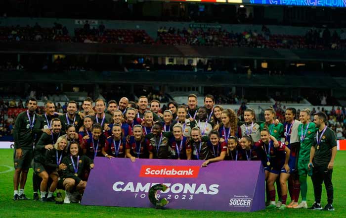 Barcelona derrota al América en el arranque de su gira mexicana 4 cam 1