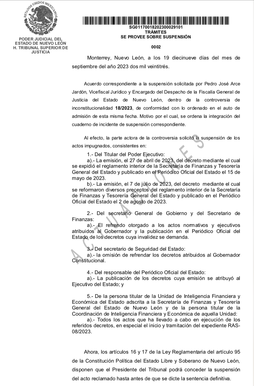 Ordena Tribunal a UIFE detener sus investigaciones 1 381060356 854427832696433 7462372900396886233 n