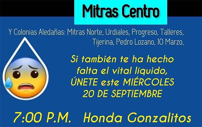 Vuelven a protestar en Gonzalitos por falta de agua 2 AGUA