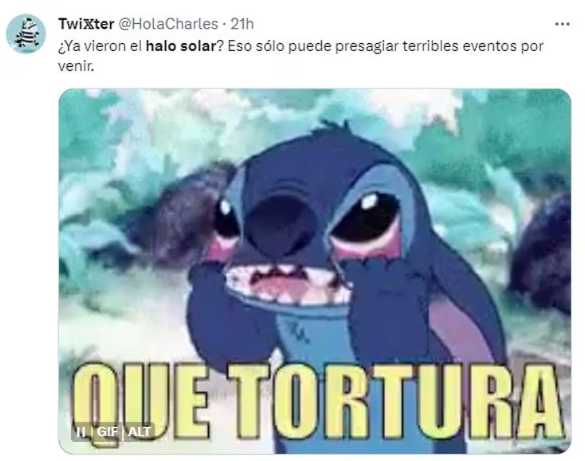 Con 'memes', usuarios reaccionan a formación de halo solar 1 Captura de pantalla 2023 09 05 a las 4.55.49 p. m