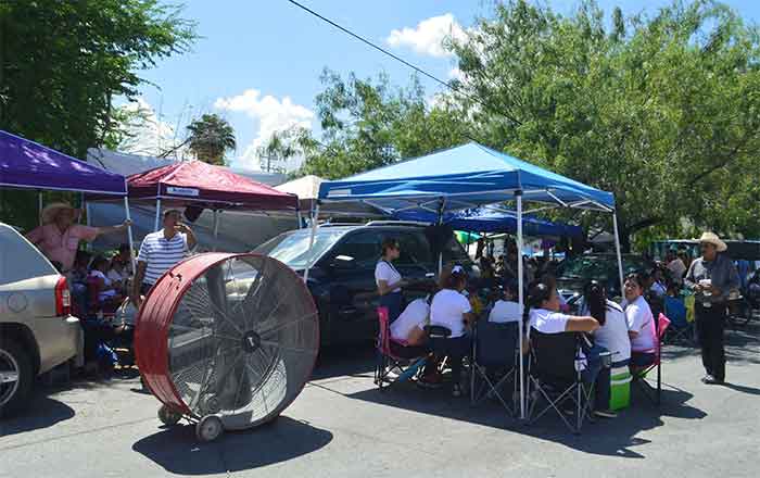 En 'pie de lucha' siguen los maestros de Reynosa 3 PROTESTA 3