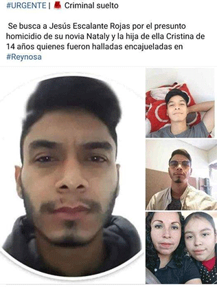 Buscan a presunto asesino de madre e hija; piden apoyo en redes 1 asesinO 2