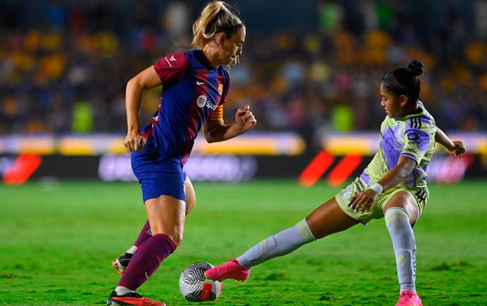 Pierde Tigres Femenil ante el Barcelona 1-0 3 barc