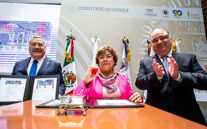 Emite Servicio Postal timbre conmemorativo por 90 aniversario de UANL 1 corre 1