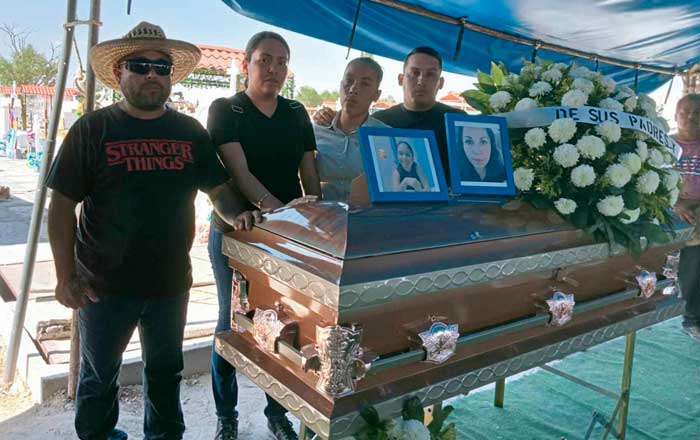Dan último adiós a Cristina y Nataly 2 funera
