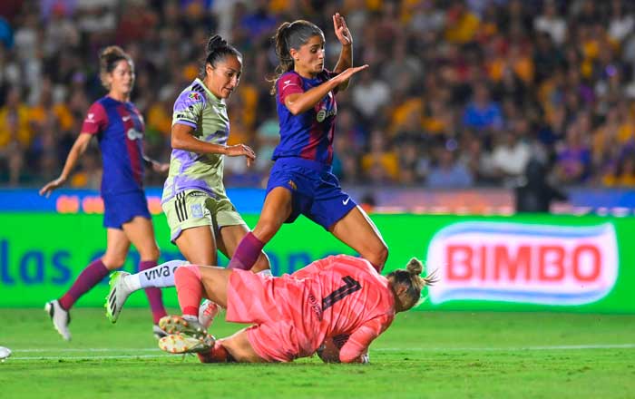 Pierde Tigres Femenil ante el Barcelona 1-0 1 sfga